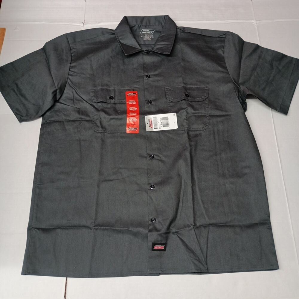 Dickies Essential Work Shirt Men's Size XL Gray Temp Control